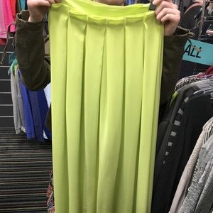 Brand new Lime Badgley Mischka maxi skirt